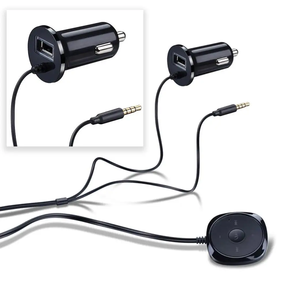 2 в 1 автомобильный музыкальный аудио приемник с двумя USB портами 3 5 мм|usb handsfree|music