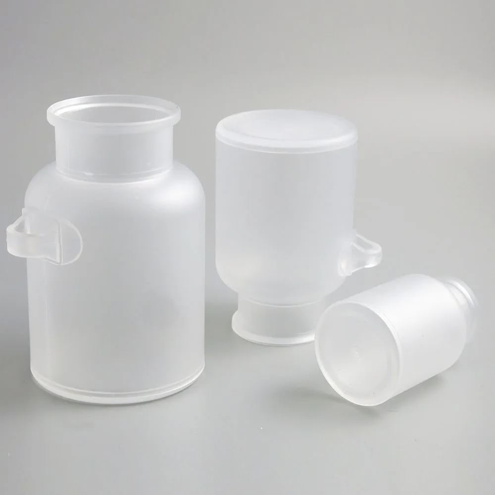 Круглый Большой прозрачный ABS пластиковая косметическая упаковка порошок соль