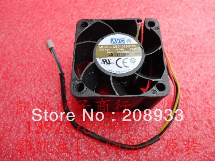 Для AVC DB04028B12U 4028 12В 1U вентилятор для серверного шасси 4 см + охлаждения|chassis fan|cooling