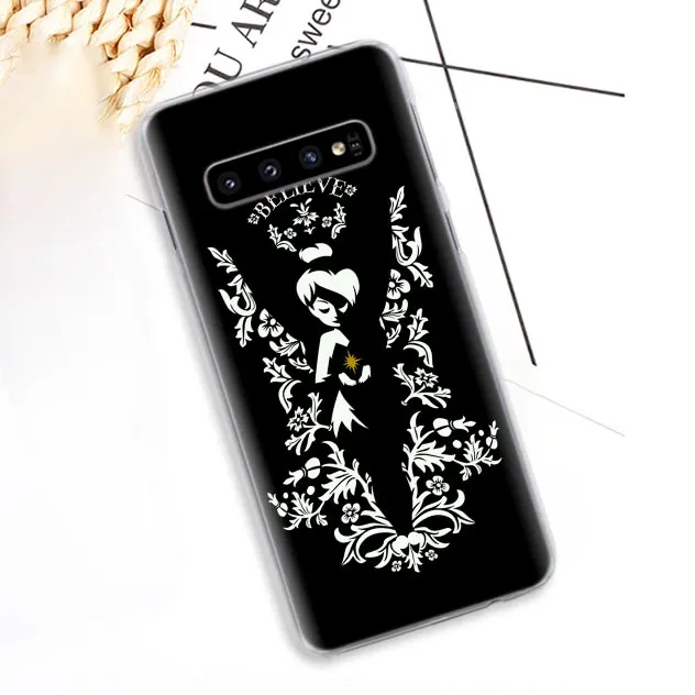 04 «Динь-Динь» Tinkerbell аниме телефонные чехлы для samsung Galaxy S10e S10 плюс S8 S9 плюс S6 S7 край A40 A50 A70 M20 чехол Coque - Цвет: 04