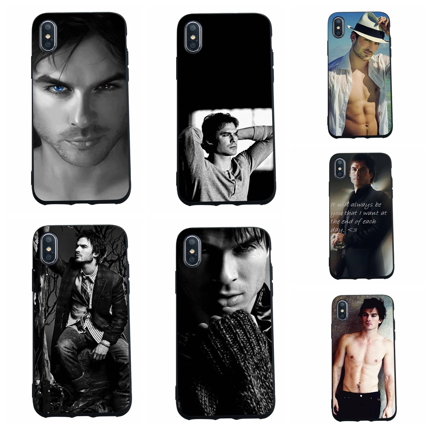 SCOZOS Ian Somerhalder 2 the vampire diaries Phone Case Soft Cover For Iphone 5 5S Se 6 7 8 6S Plus X Xr Xs Max |