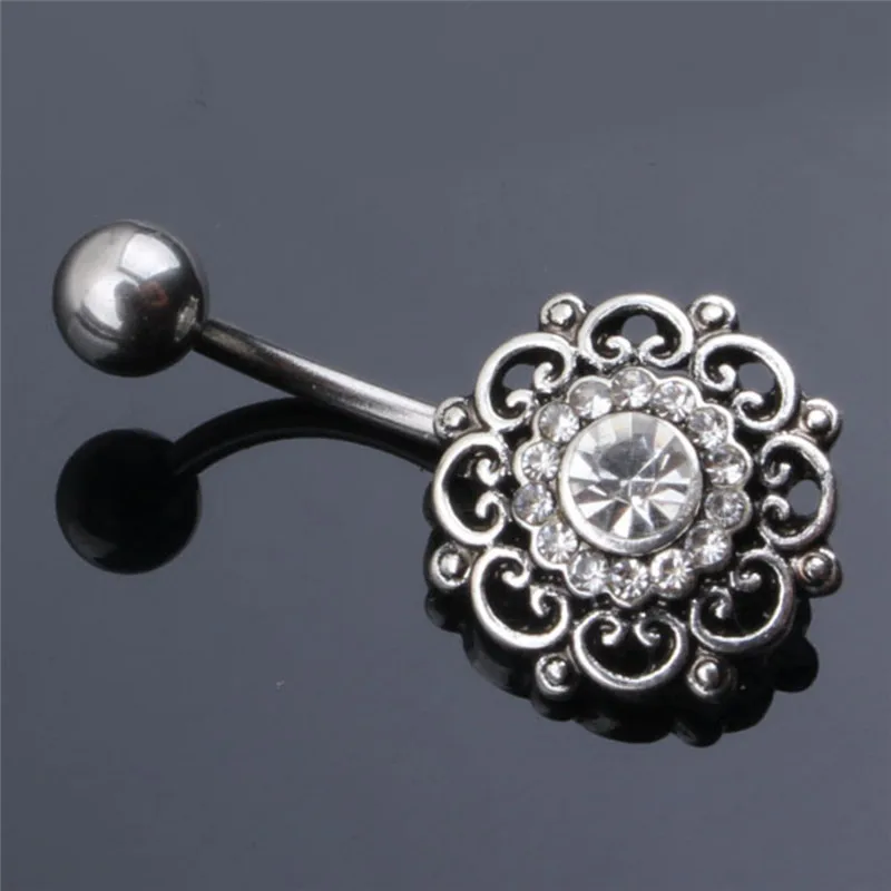 Пикантное висячее кольцо для пупка изделие пирсинга из хирургической стали