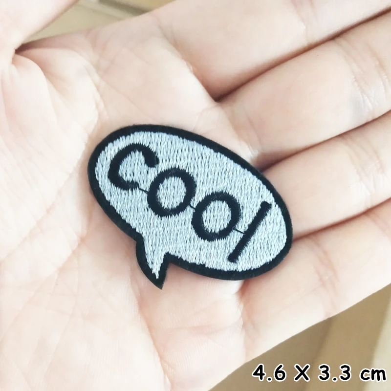 Модные DIY мультфильм рукописные слова патч вышитые Симпатичные значки хиппи железа на детские нашивки для наклейки для одежды 26 стиль