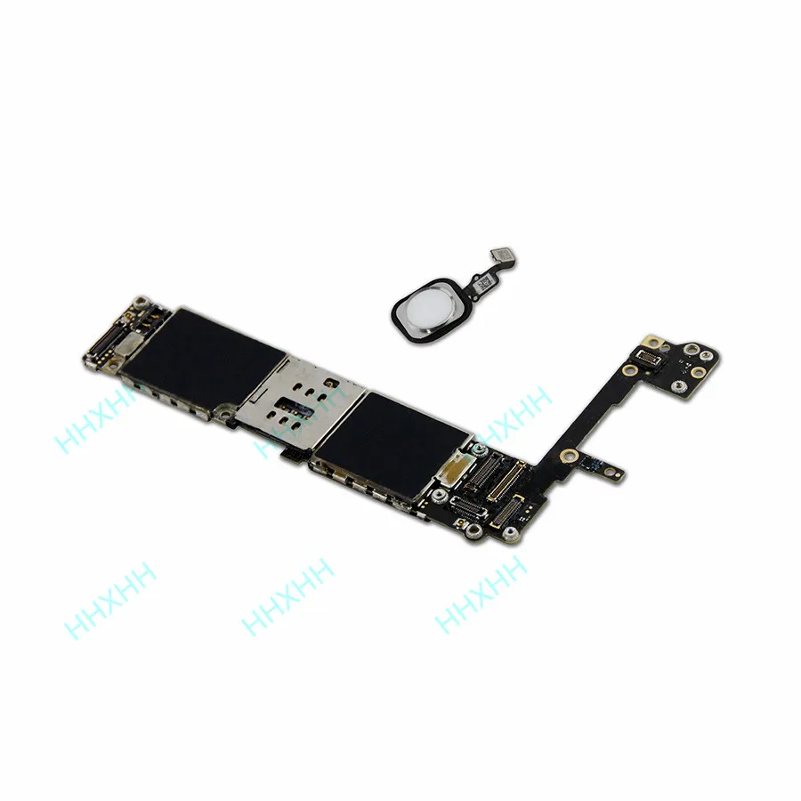Оригинальная материнская плата для iPhone 6S, 4,7 дюймов, с сенсорным ID, 128 ГБ, 64 ГБ, 32 ГБ, 16 ГБ, разблокировка, с отпечатком пальца, логическая плата, система IOS