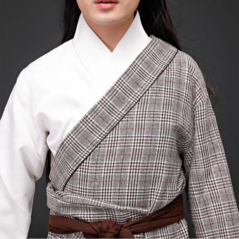 Фото Мужской hanfu старинный китайский костюм традиционный мужской длинный халат Мужской hanfu старинный китайский костюм традиционный мужской длинный халат