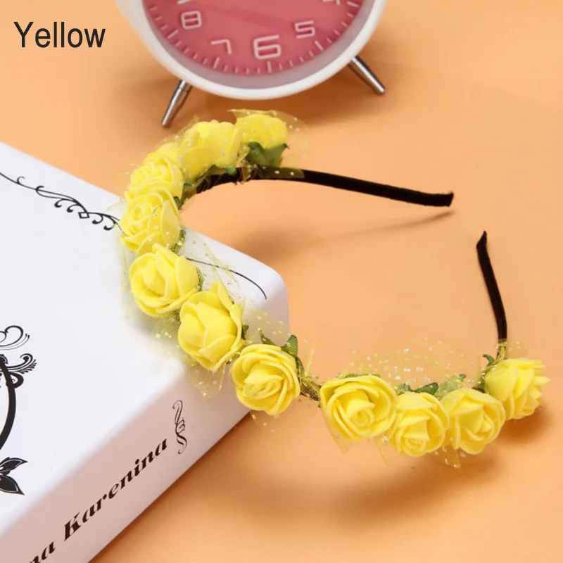 Sweet Candy Color Children Foam Flower Headbands Wreath Flowers Crown Headpiece Hair Accessories CX17 | Украшения и аксессуары