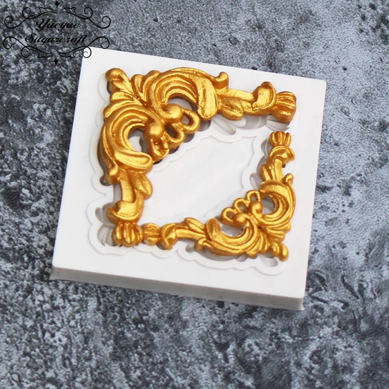 Yueyue Sugarcraft новейшая угловая силиконовая форма для помадки инструменты украшения