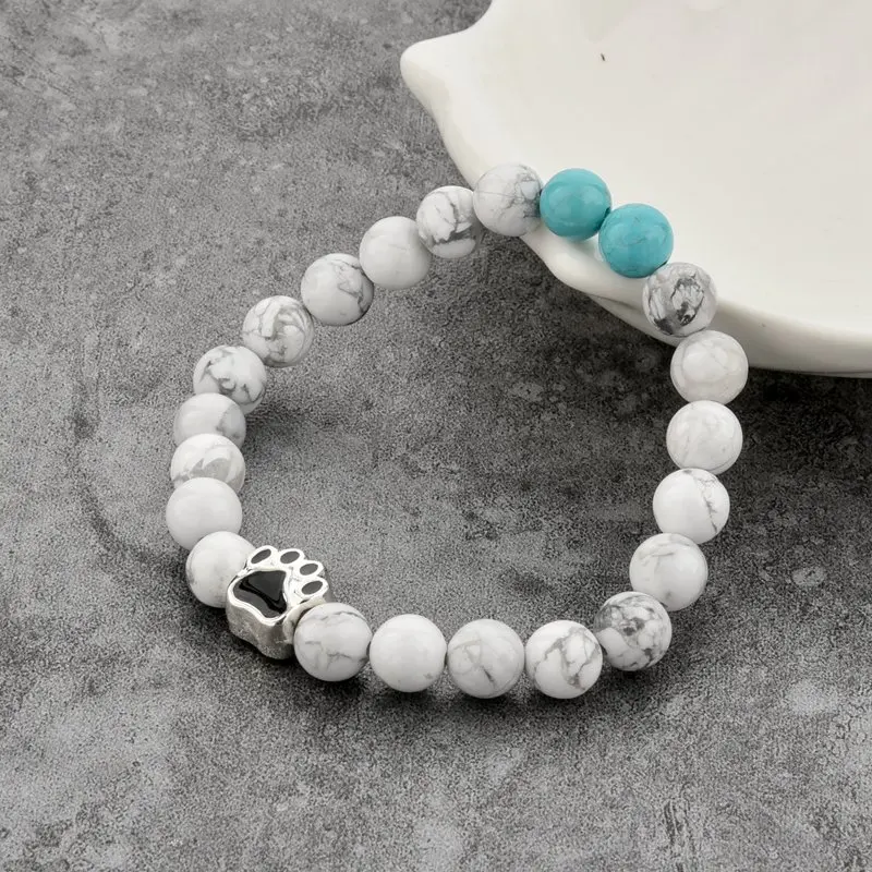 CHICVIE тигровый глаз натуральный камень искусственный браслет Собачья лапа