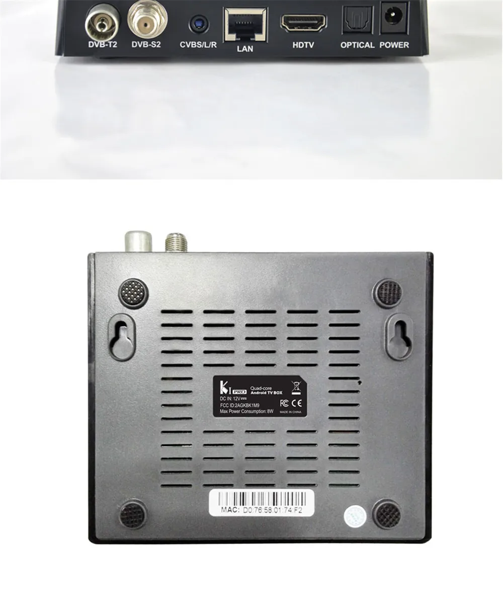 MECOOL KI PRO DVB Android 7,1 smart tv Box DVB-T2/DVB-S2/DVB-C Amlogic S905D Quad 2G+ 16G поддержка ТВ-приставки PK KII PRO box