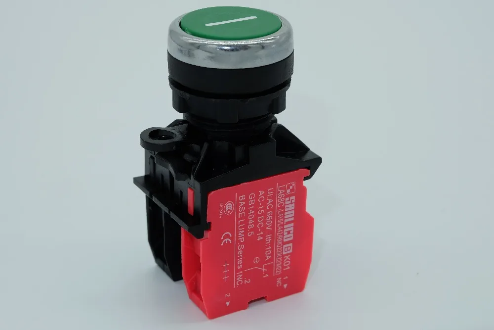 waterproof momentary push button switch flush head with mark SB1(LA68C M22)-PB35 spring return | Обустройство дома