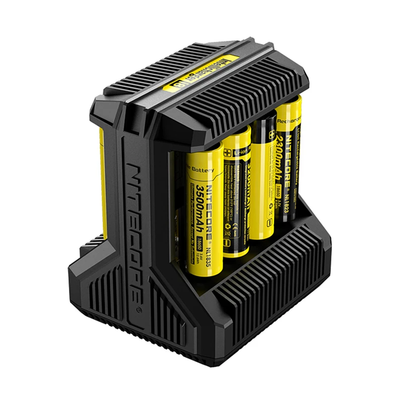 Интеллектуальное зарядное устройство NITECORE I8 многофункциональное с 8 разъемами