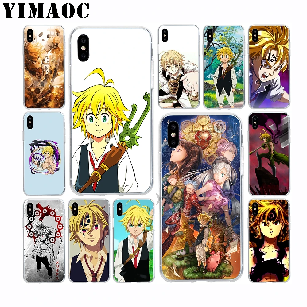 Nanatsu No Taizai Meliodas Мягкий силиконовый чехол из ТПУ для Apple Iphone Xr Xs Max X 10 8 Plus 7 6 S SE 5s 5 |