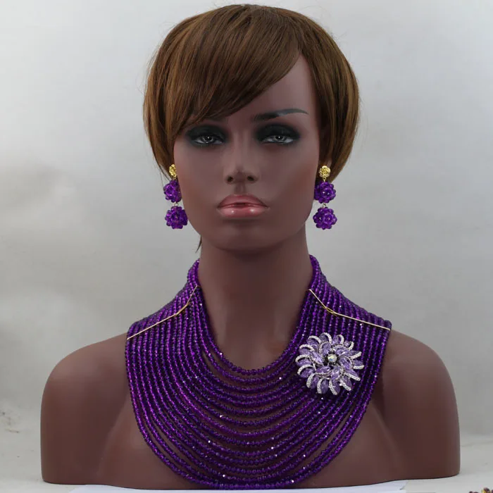 Fashionable African Beads Jewelry Sets Pretty Nigerian Wedding Large Stock Free Shipping hx310 | Украшения и аксессуары