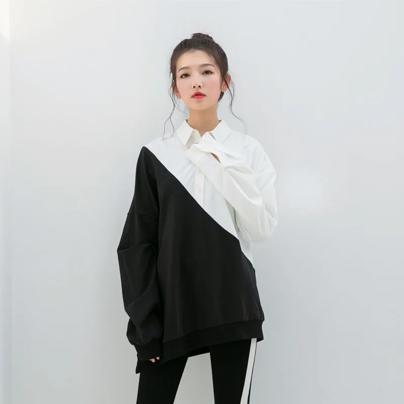 Толстовка TWOTWINSTYLE с длинным рукавом большого размера|shirt sweatshirt|sweatshirt womenfemale sweatshirt |