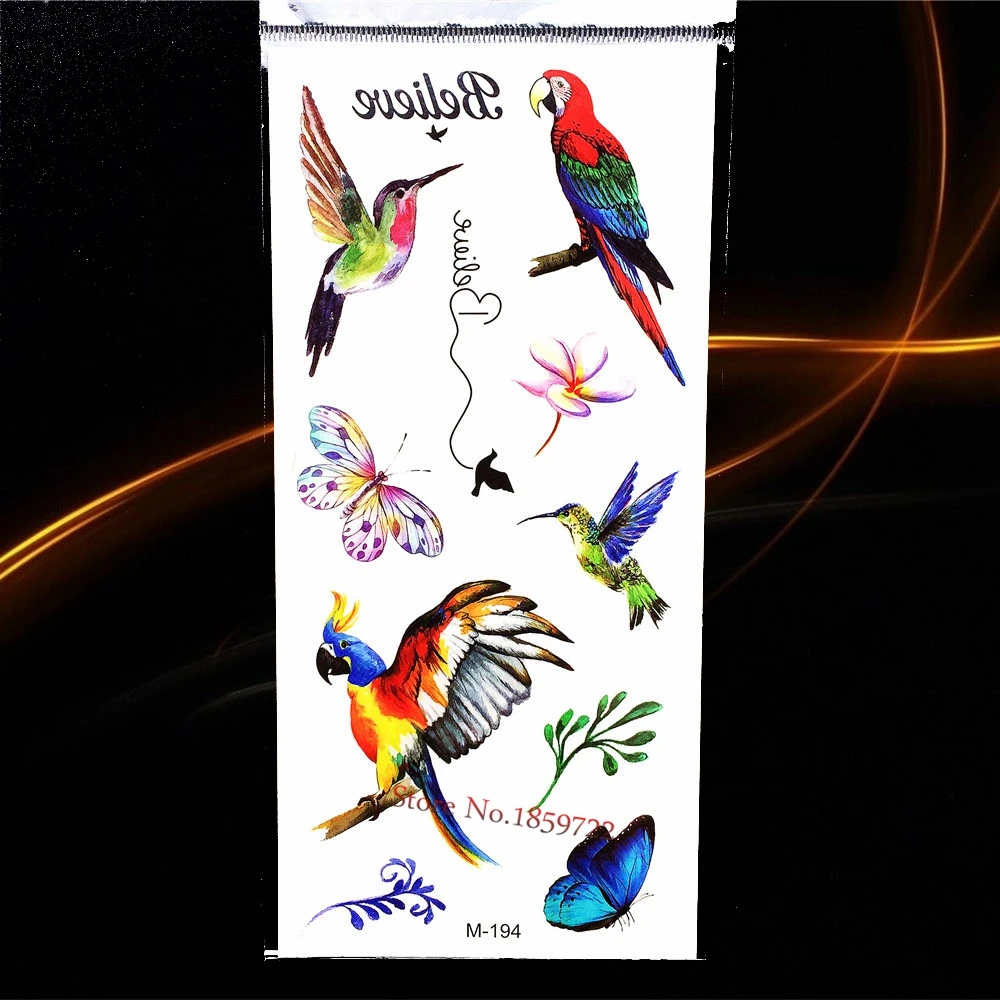 Аниме комикс Бабочка фея временная татуировка наклейка для женщин девушек тело