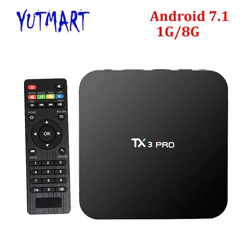 [TX3 Pro] Android 7 1 Smart tv box Amlogic S905x четырехъядерный медиаплеер 2 4G WIFI 4K * 2K HD 1GB 8GB