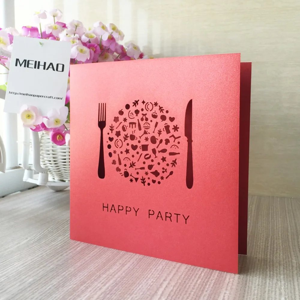 Высококачественные Пригласительные открытки на свадьбу китайские красные