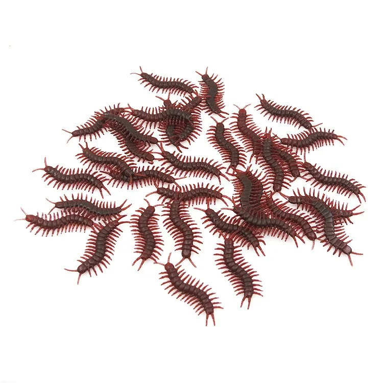 centipede 500 Pieces 500 шт./лот приколы розыгрыши игрушки-приколы Смешные хитрые пластиковые поддельные моделирования таракан/паук/муравьи тараканов страшные насекомые - Цвет: centipede 500 Pieces