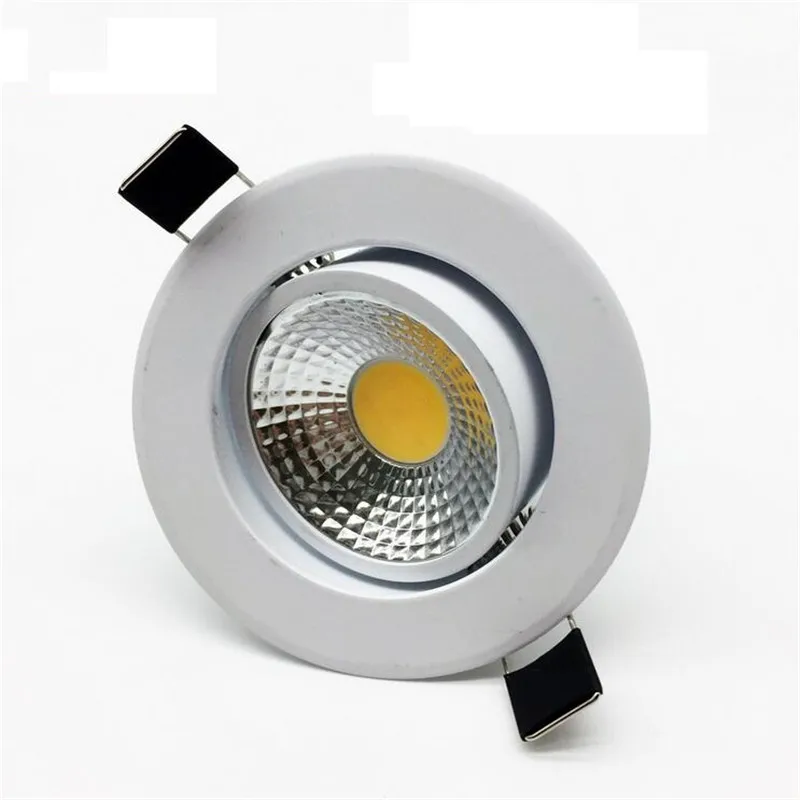 

10pcs/lot Dimmable LED Downlight 7W 10W 12W 15W 85-265V COB LED spot light COB Spot Recessed lamp Light Bulb