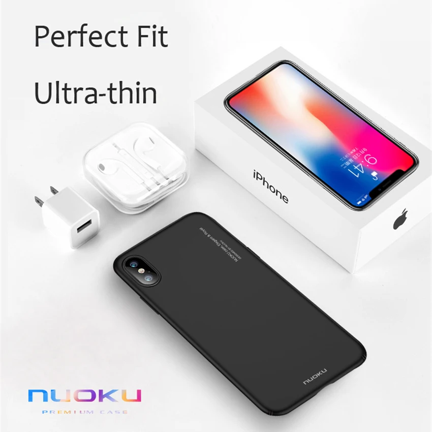 Простой чехол для телефона Тонкий матовый iPhone 7 8 Plus X Матовый Противоскользящий