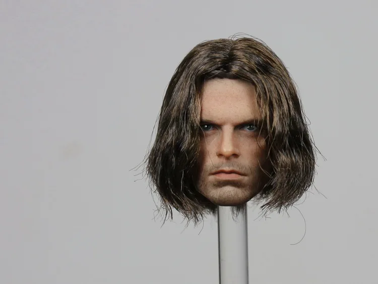 Горячая фигура игрушки 1/6 Зимний Солдат headplay имплантированные волосы версия без