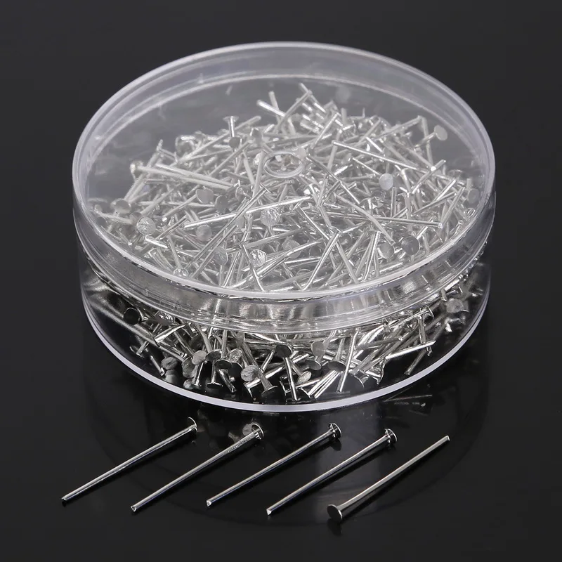 Оптовые продажи 450 шт. оптом Металлические Булавки с серебряным/золотым