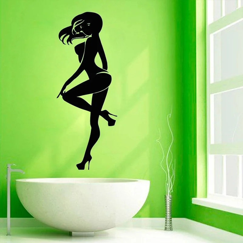 Sexy Club Sticker naked Decal Posters Vinyl Wall Decals Pegatina Quadro Parede Decor Mural Sexy Girl Sticker