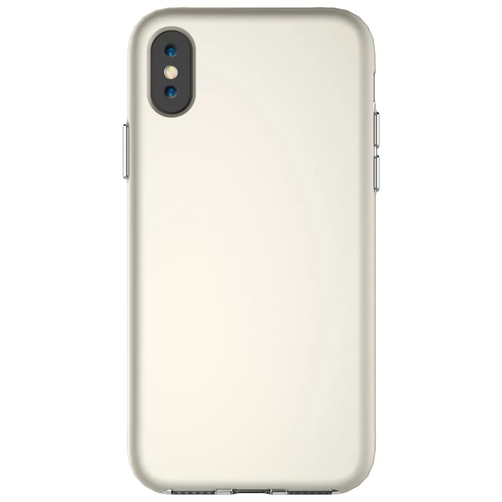 SjuzzyU Anti-knock Silicone Case For Apple iphone X Slim Transparent PC+TPU Phone Cover iphoneX coque funda |