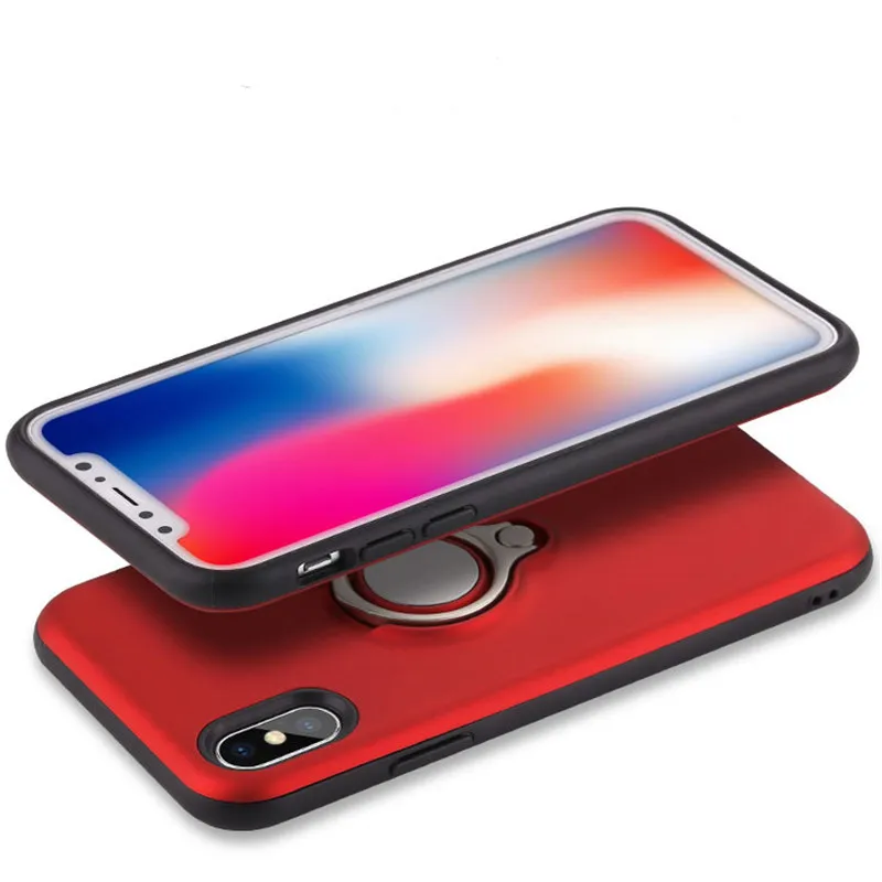 Магнитное металлическое кольцо чехол для iPhone 5 5S SE 6 6S 7 8 Plus автомобильный держатель кольцо Мягкий противоударный чехол для iPhone X XR XS MAX чехол Caqa