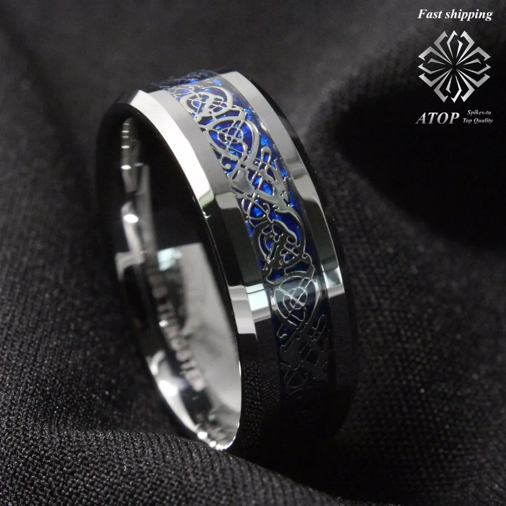 Кольцо из карбида вольфрама с драконом 8 мм|wedding band|tungsten carbide ringcarbide ring |