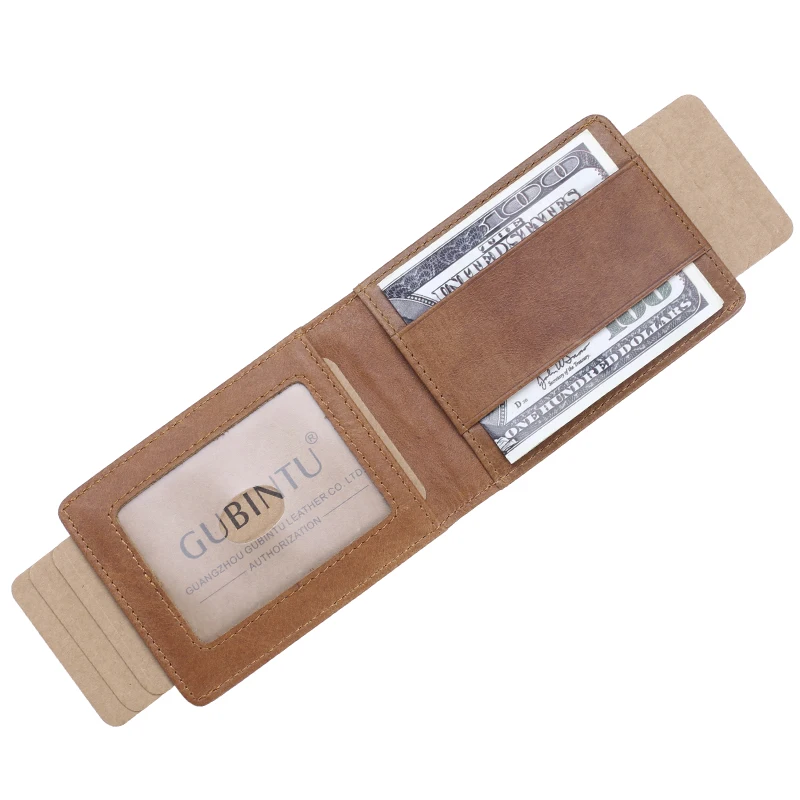 Rfid Блокировка держателя карты кошельки модные новые мужские из натуральной кожи