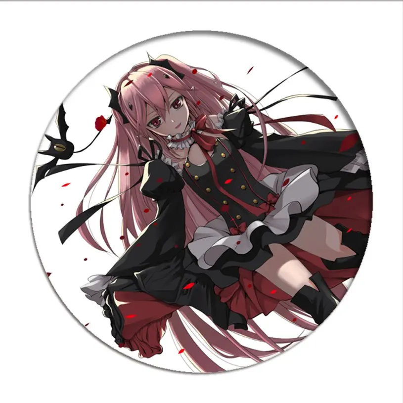 Seraph of the end Cosplay Badges Krul Tepes Brooch Pins Yuichiro Hyakuya Icon Collection Breastpin for Backpacks Clothes Decor