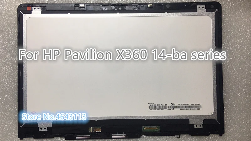 14 ''ips lcd кодирующий преобразователь сенсорного экрана в сборе+ рамка B140XTN02. E N140HCE-EBA для hp Pavilion X360 14-ba серии