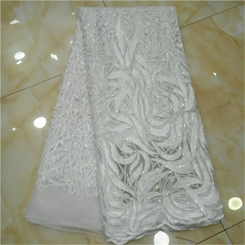 Новое французское нигерийское кружевное платье в полоску с пайетками