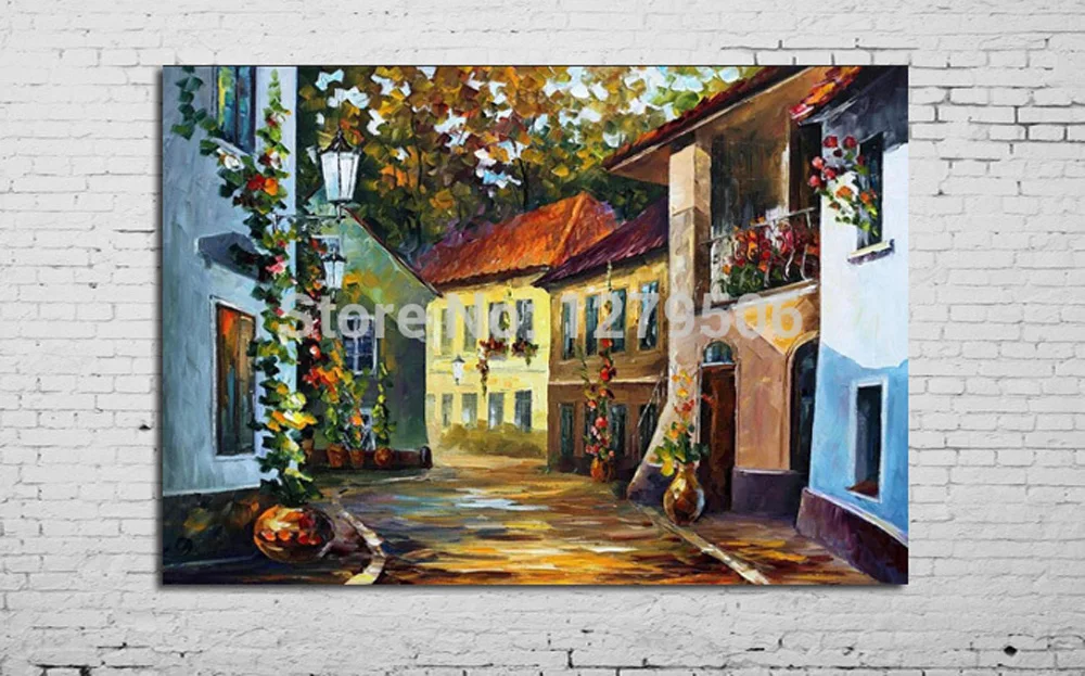 Холст для живописи 100% ручная роспись абстрактные памяти нож дома толстые картина