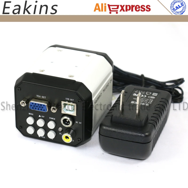 Промышленная Cmos CCD AV USB VGA электронная цифровая микроскопическая камера 3 в 1 +