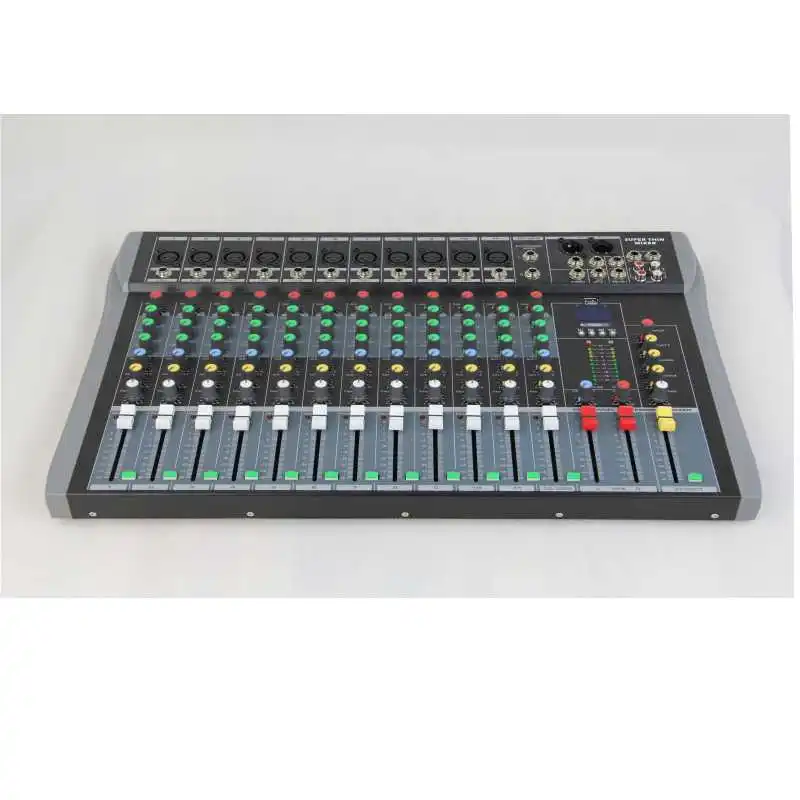 Дешевые CT120S usb 12 канальный микшерный пульт DJ микшер звук mp3|Сценическое