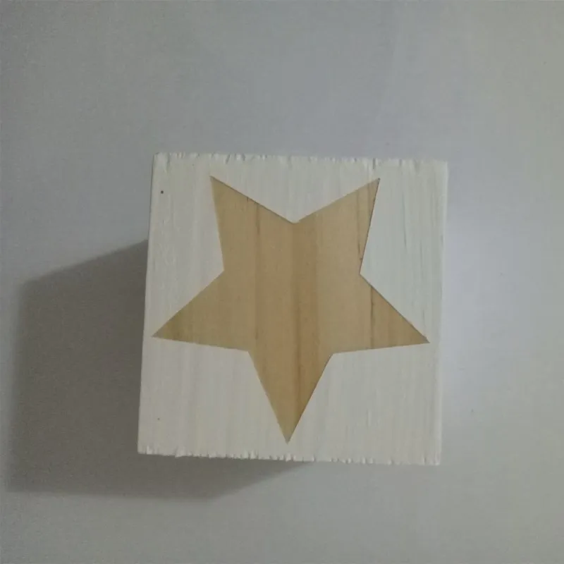 White Star Скандинавские звезды облако сердце деревянные строительные блоки орнамент для детей игрушки Детская комната украшения реквизит для фотосессии натуральные ремесленные подарки - Цвет: White Star