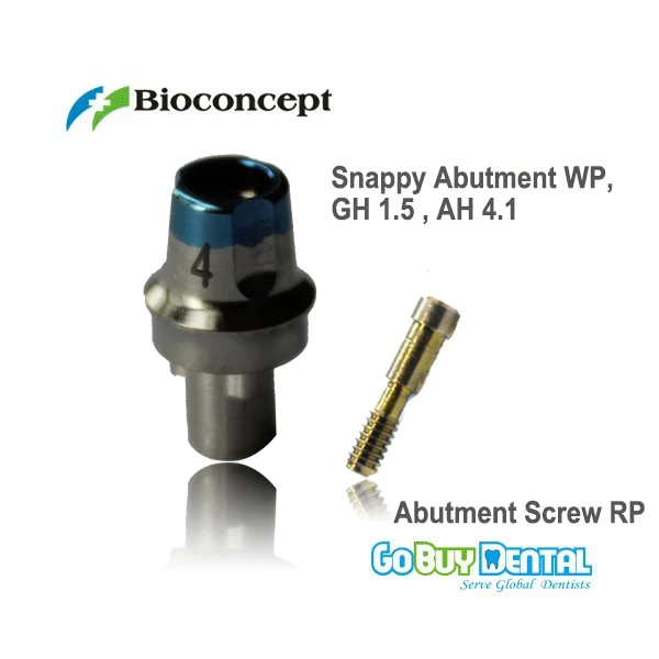 Нобелевский совместимый Biocare заменяет Snappy Abutment WP GH1.5mm AH4.1mm (435968)|Модель зубов с