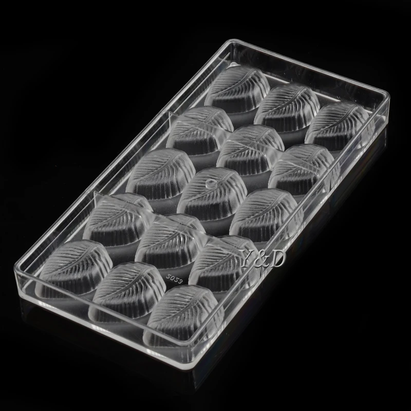 Лист в форме листьев твердый пластик 3D прозрачный поликарбонатные формы для