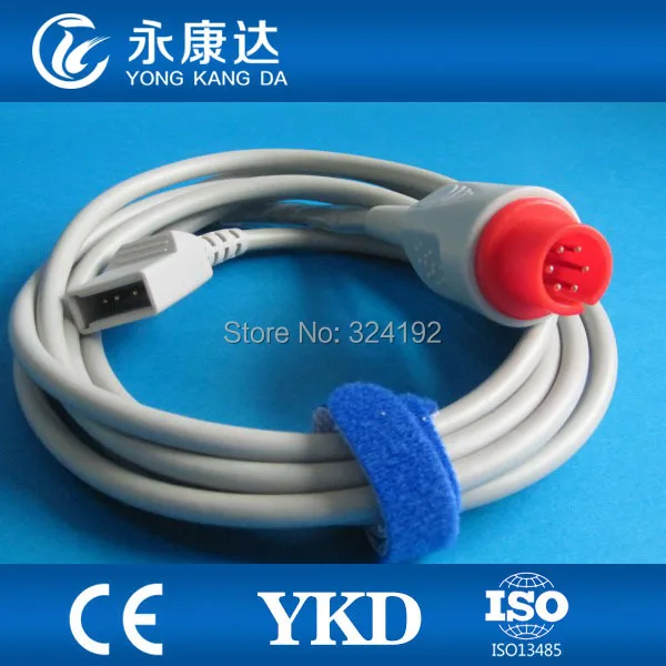 Кабель адаптера IBP совместимый с Spacelabs Goldway 6PIN датчиком Юта|cable for|cable 6pincable adapter |