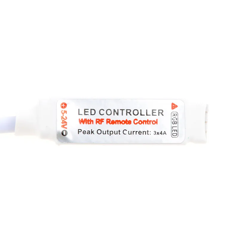 RF беспроводной светодиодный RGB полосы света диммер DC12v-24v Мини контроллер цвета smd