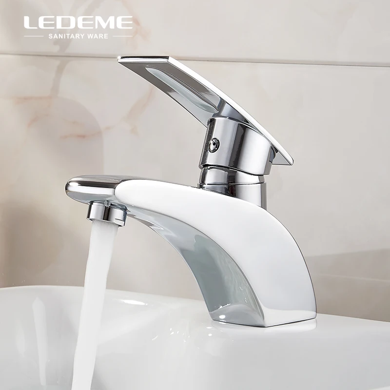 LEDEME квадратный уникальный кран для ванной комнаты современный с одной ручкой