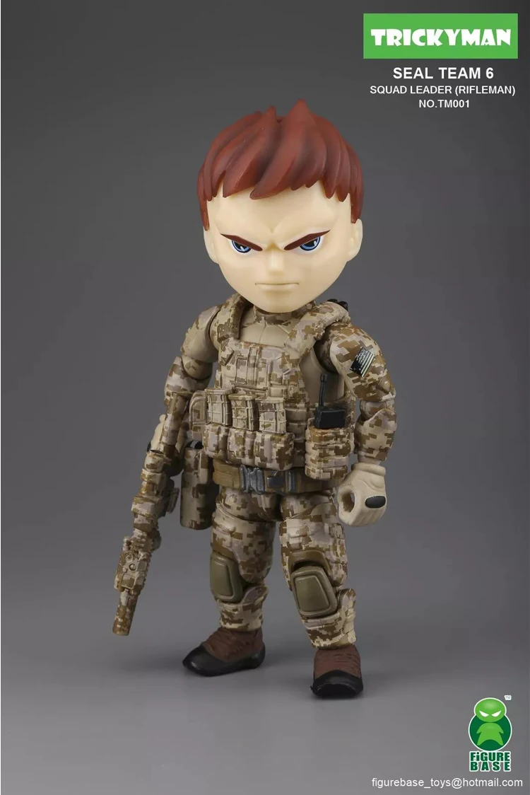 Estartek FigureBase милые 5 дюймов TrickyMan спецназ шутер и пулеметчик Коллекция фигурку для любителей подарок к празднику