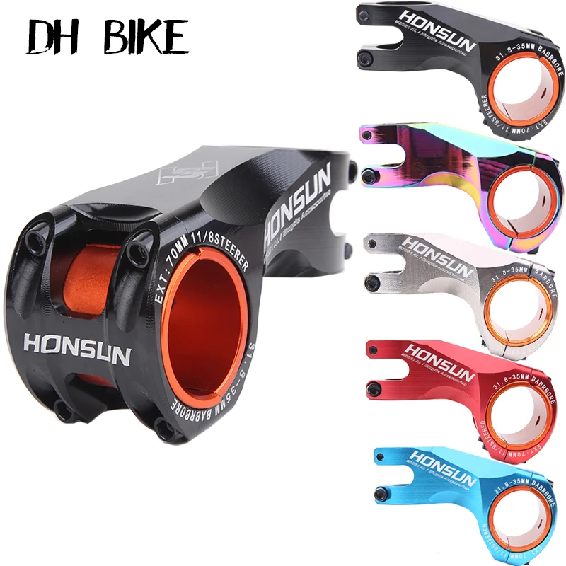 

555 70 Bike stem 31.8-35mm 70mm HONSUN CNC Ultralight MTB Road Bike Stem 17 Degree Aolly XC MTB Handlebar Accessories Bicyclcle