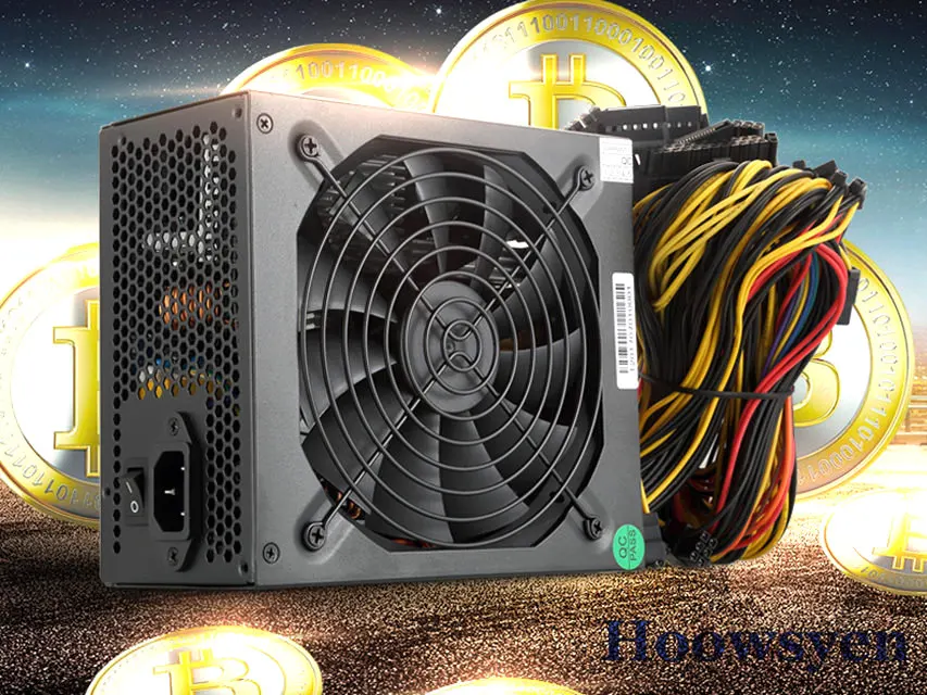 Добыча случае eth для BTC LTC тире шахтеров Riser адаптер Мощность Номинальная 1600 Вт 12 В