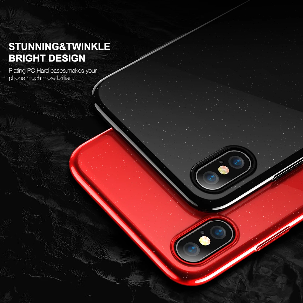FLOVEME Роскошный чехол для iPhone 8 Plus X телефона пианино покрытие выпечки глянцевый