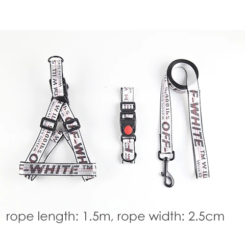 3pcs sliver Модный ошейник для собак, набор поводок для собаки, прочный регулируемый поводок для собаки, французский Бульдог домашнее животное - Цвет: 3pcs sliver