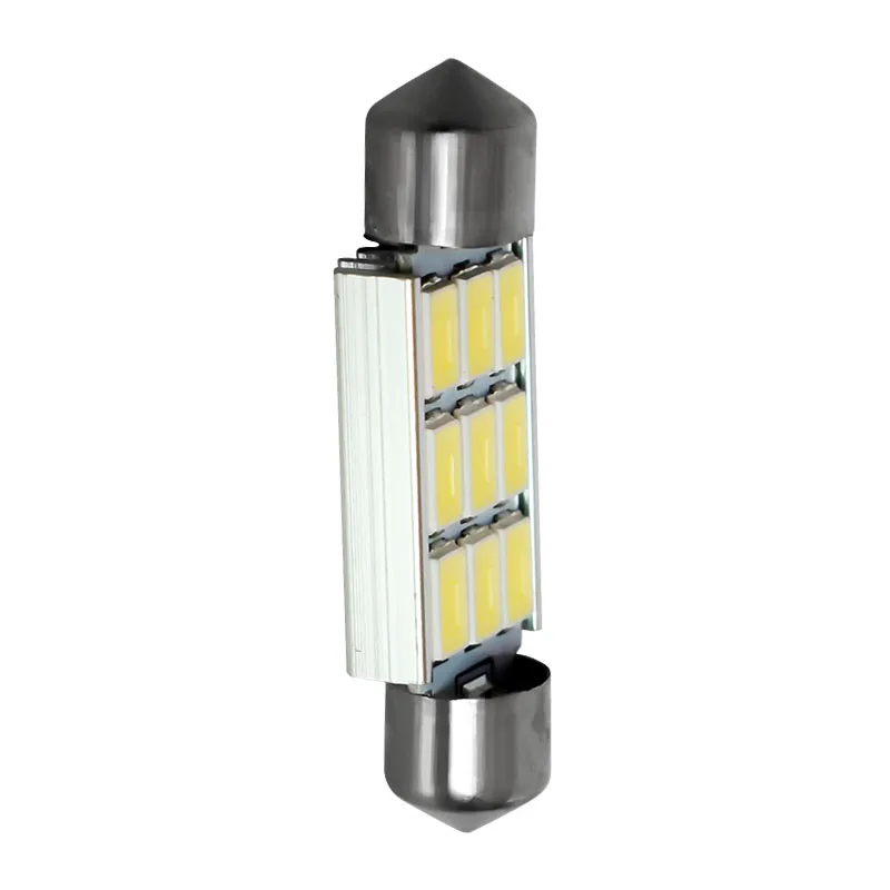 100 шт. 36 мм 39 41 гирлянда лампа C5W 9 SMD 5630 Светодиодная безотказная CAN шина 9smd 5730