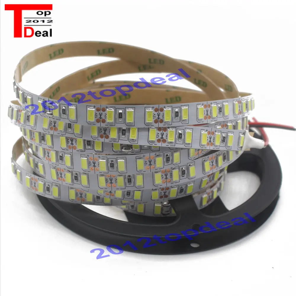 Суперъяркая гибкая белая светодиодная лента 120led s/m SMD 5630 5730 5 м 300 светодиодный ная
